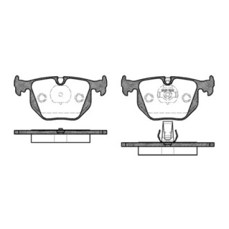 Колодки тормозные диск. задн. (Remsa) BMW X5e53 X3e83 3e46 7e38 WOKING P2813.20