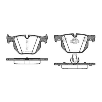 Колодки тормозные диск. задн. (Remsa) BMW 3e90, 5e60, X1e84, X6e71 WOKING P2813.60 (фото 1)