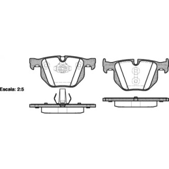 Гальмівні колодки зад. X F16/X F15/X E71/X E70 06-19 WOKING P2813.61