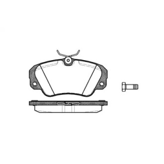 Колодки тормозные передние дисковые WOKING P2823.00