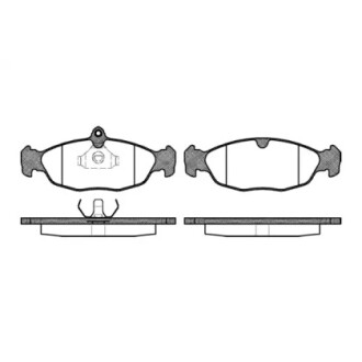 Гальмівні колодки пер. Combo/Corsa -01/Astra/Vectra -96/Lanos WOKING P2933.00