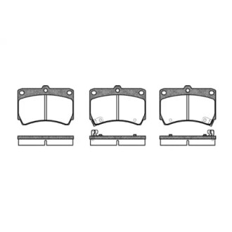 Гальмівні колодки пер. 323/Rio (90-05) WOKING P3123.12