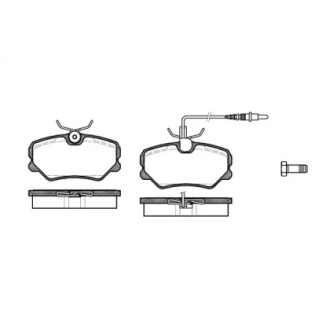 Гальмівні колодки пер. 405 (92-99) WOKING P3623.02