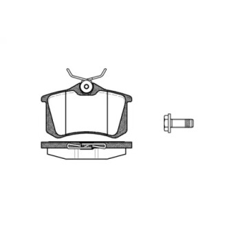 Гальмівні колодки зад. Caddy III/IV/Passat/Audi A4/A6 (Lucas) (17mm) WOKING P3633.05