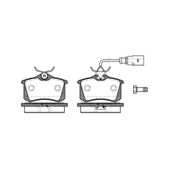 Колодки тормозные диск. задн. (Remsa) Ford Mondeo iii 3.0 00-07,Vw Polo 1.2 01-12 WOKING P3633.51