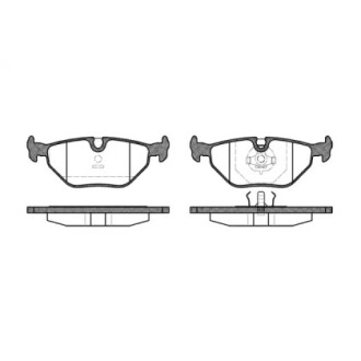 Гальмівні колодки зад. BMW 3(E36, E46)/5(E34)/7(E32) 86-06 (ATE) (123x43,6x16,7) WOKING P3653.00