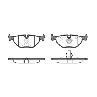 Гальмівні колодки зад. BMW 3 (E46)/SAAB 9-5/ROVER 75 96-09 (ATE) (123,1x45x17) WOKING P3653.40