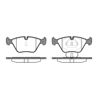 Гальмівні колодки пер. E36/E46/E28/E34/E32 (85-08) WOKING P3703.00 (фото 1)