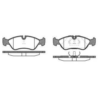 Комплект тормозных колодок, дисковый механизм WOKING P3863.10