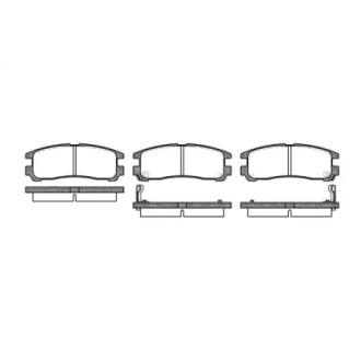 Колодки тормозные диск. задн. (Remsa) Mitsubishi Galant 96>04, 04> WOKING P3913.02