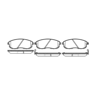 Колодки тормозные диск. перед. (Remsa) Nissan 350 z 3.5 02-,Nissan Teana i 2.0 03-08 WOKING P3933.12