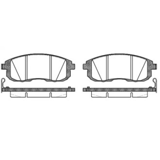 Колодки тормозные диск. перед. (Remsa) Nissan Cube 1.5 07-,Nissan Cube 1.6 07- WOKING P3933.14 (фото 1)