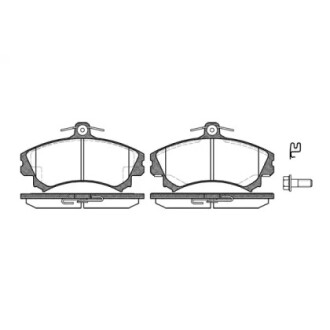 Колодки тормозные диск. перед. (Remsa) Mitsubishi Colt vi 1.1 02-12,Mitsubishi Colt vi 1.3 02-12 WOKING P4903.02