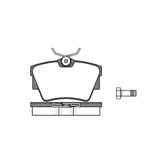 Колодки тормозные диск. задн. (Remsa) Nissan Primastar 1.9 01-,Nissan Primastar 1.9 02- WOKING P4913.30