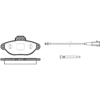 Колодки тормозные диск. перед. (Remsa) Fiat 500 07>, Fiorino Qubo 08> (P5143.21) WOKING P514321