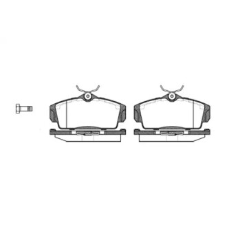 Гальмівна колодка дискова WOKING P6043.00