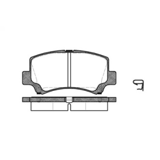 Колодки тормозные диск. перед. (Remsa) Chery A1 (06-), Chery Jaggi (06-) (P6103.02) WOKING P610302