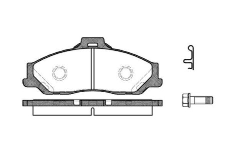 Колодки гальмівні WOKING P6303.01