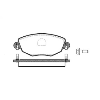 Колодки тормозные диск. перед. (Remsa) Ford Mondeo III (P6763.00) WOKING P676300