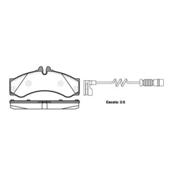 Комплект тормозных колодок, дисковый механизм WOKING P7143.12