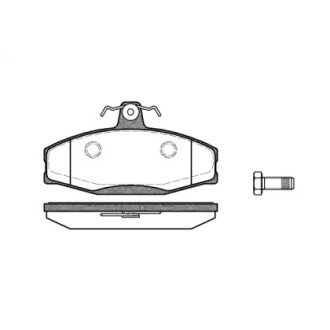 Гальмівні колодки пер. CADDY II /Skoda Felicia 1.3-1.9 94-02 (TRW) WOKING P7203.20