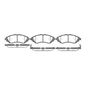 Гальмівні колодки пер. Astra/Lanos/LeMans/Nexia/Nubira (94-11) WOKING P7453.02