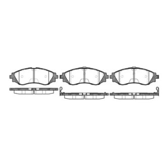 Гальмівні колодки пер. Astra/Lacetti/Lanos/Nubira 1.6/2.0/2.5 WOKING P7453.12