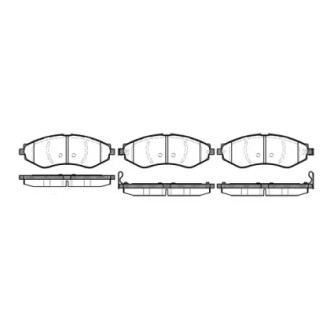 Гальмівні колодки Gentra/Kalos/Lacetti/Nubira/Rezzo (00-22) WOKING P7453.22