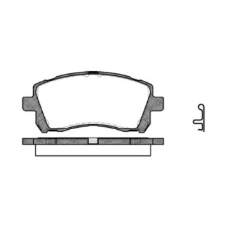 Колодки тормозные диск. перед. (Remsa) Subaru Outback (bl, bp) 2.5 03-10 (P7553.02) WOKING P755302