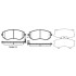 Колодки тормозные диск. перед. (Remsa) Subaru Forester 08> 13>, Impreza 08> 12>, Legasy 09> 13>, XV 12> WOKING P8513.04 (фото 1)