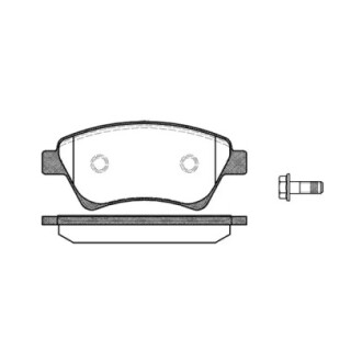 Колодки тормозные диск. перед. (Remsa) Renault Grand scenic ii 1.5 04-,Renault Grand scenic ii 1.6 04- WOKING P8763.00 (фото 1)