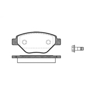 Колодки тормозные диск. перед. (Remsa) Renault Megane ii 1.4 02-11,Renault Megane ii 1.4 03- WOKING P8773.00