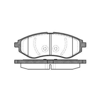 Колодки тормозные Авео перед (Remsa) (к-т 4 шт) WOKING P8863.00