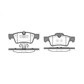 Колодки тормозные диск. задн. (Remsa) MB ML164, GL164, Vito 638 WOKING P8913.10
