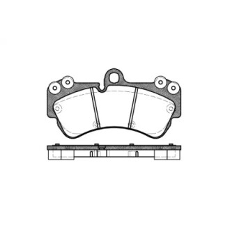 Колодки тормозные диск. перед. (Remsa) Porsche Cayenne 3.0 02-10,Porsche Cayenne 3.2 02-10 (P8943.00) WOKING P894300