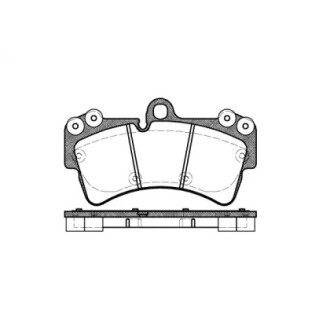 Колодки тормозные диск. перед. (Remsa) Audi Q7 3.0 06-15,Audi Q7 3.6 06-15,Audi Q7 4.2 06-15 WOKING P8953.00 (фото 1)