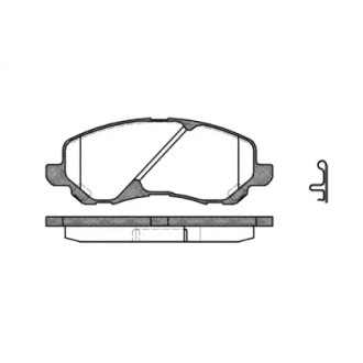 Колодки тормозные диск. перед. (Remsa) Mitsubishi ASX 10> / Lancer X 08> / Grandis 04> WOKING P9043.02