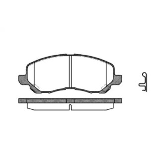 Колодки тормозные диск. перед. (Remsa) Citroen C4 aircross 2.0 10-,Dodge Caliber 2.0 06- WOKING P9043.12