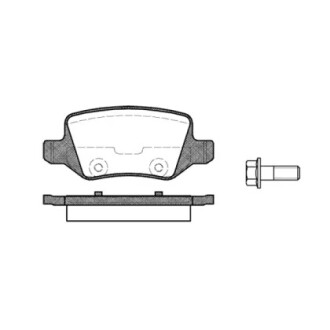 Колодки тормозные диск. задн. (Remsa) MB A-class (W169) (04-12) WOKING P9183.00