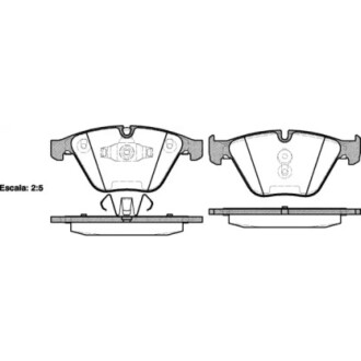 Гальмівні колодки пер. BMW 3 (E90)/5 (E60)/7 (E65) 02-13 (ATE) WOKING P9573.10