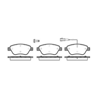 Колодки тормозные диск. перед. (Remsa) Citroen Nemo 1.4 08-,Citroen Nemo 1.4 09- WOKING P9583.01