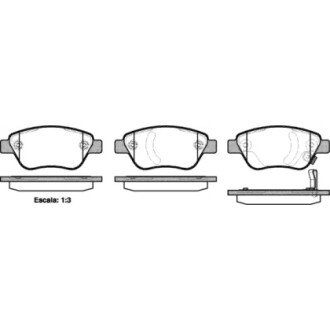 Колодки тормозные диск. перед. (Remsa) Fiat Doblo I 1,3Mjet 1,9JTD 05>10 / Opel Corsa D 08> WOKING P9583.31