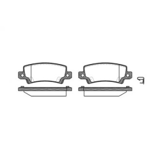 Колодки тормозные диск. задн. (Remsa) Toyota Corolla 00>01, 01>07 WOKING P9743.02