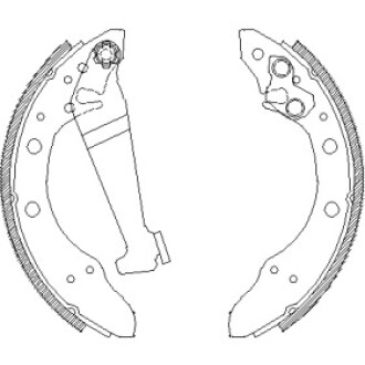 Колодки тормозные бараб. задн. (Remsa) Skoda Fabia I II, Rapid, Roomster, VW Polo (01-09) WOKING Z4046.01 (фото 1)