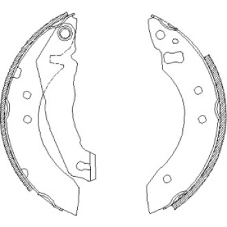 Гальмівна колодка барабанна WOKING Z4051.00