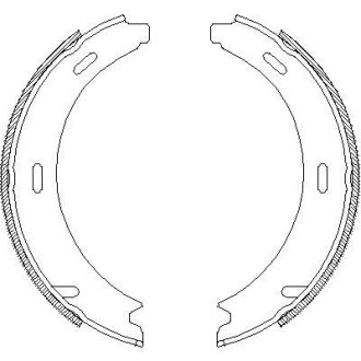 Колодки тормозные бараб. задн. (Remsa) MB A-class (W169) 1.5i 1.7i (04-12) (Z4093.01) WOKING Z409301 (фото 1)