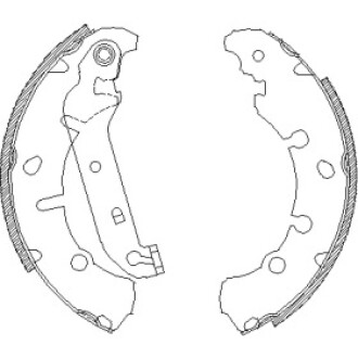 Комплект тормозных колодок WOKING Z4137.00