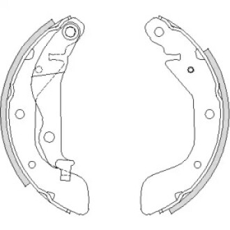 Колодки тормозные бараб. задн. (Remsa) Chevrolet Aveo T250 T300 (Z4208.00) WOKING Z420800