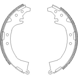 Гальмівна колодка барабанна WOKING Z4387.00