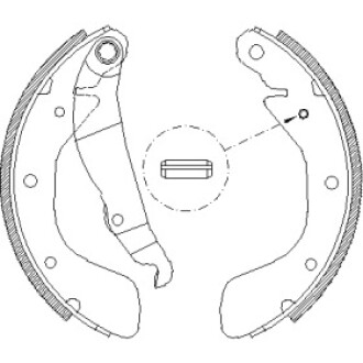 Комплект тормозных колодок WOKING Z4398.00